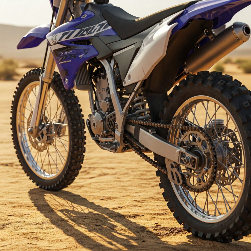 Blue Dirt Bike