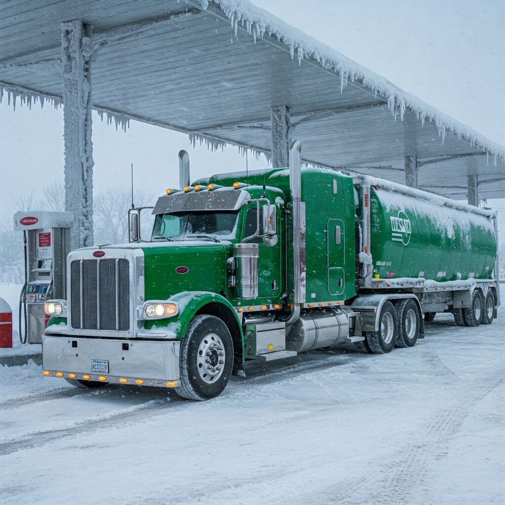 Green Commercial Truck