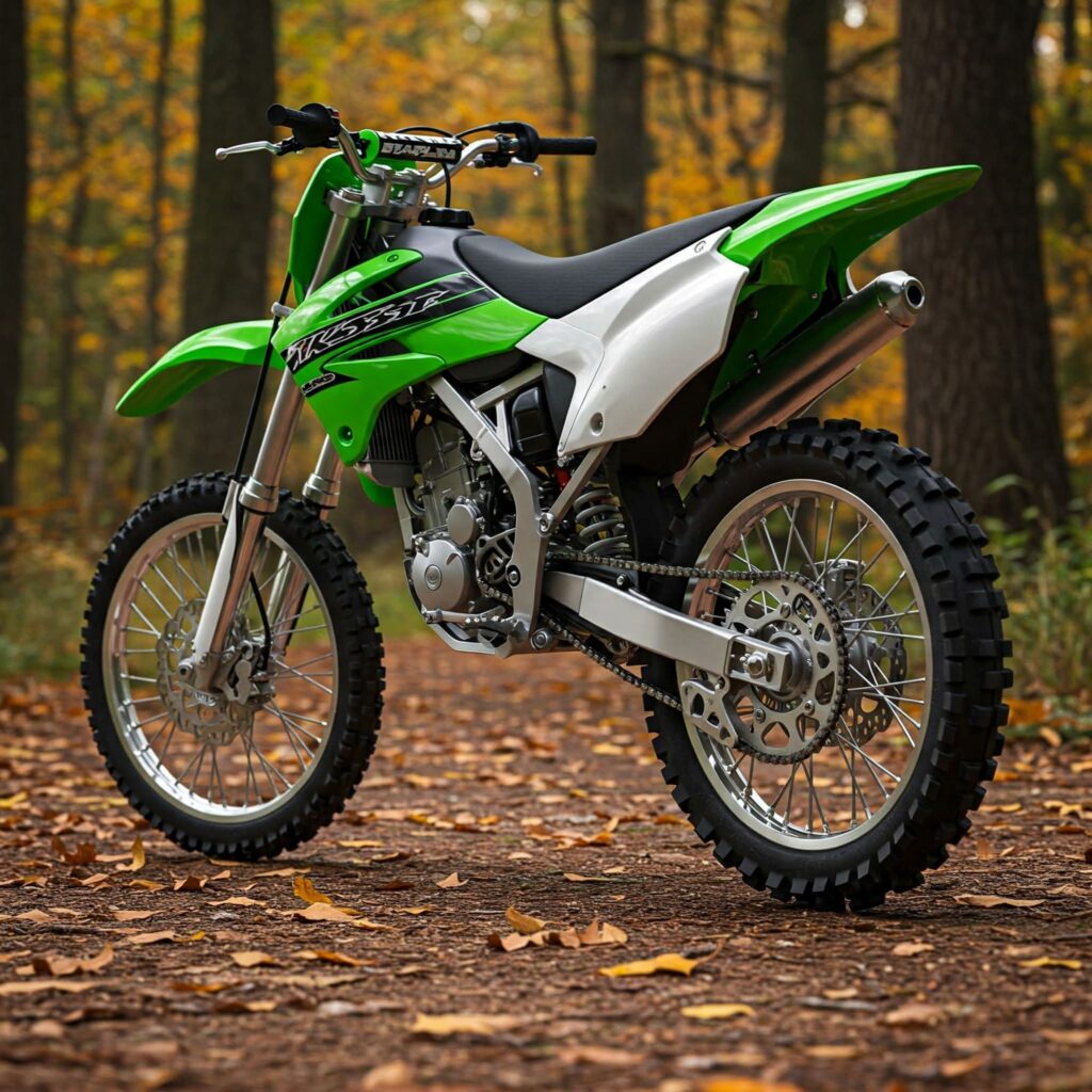 Green White Dirt Bike