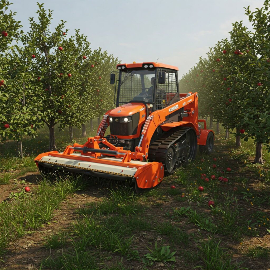 Orange Kubota Tractor