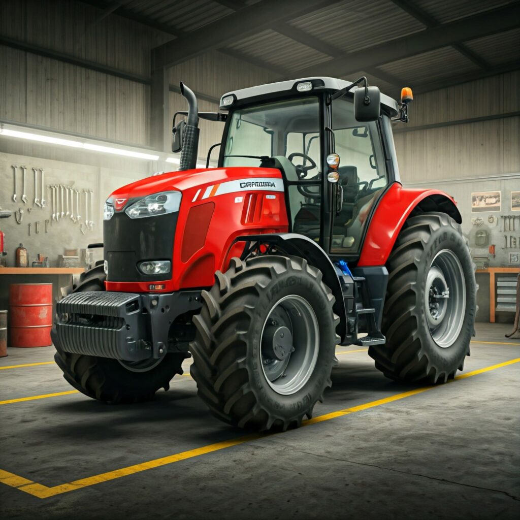 Red Massey Tractor