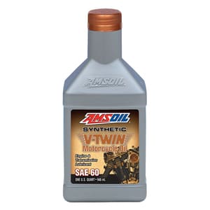 SAE 60 Synthetic V-Twin Motorcycle Oil.