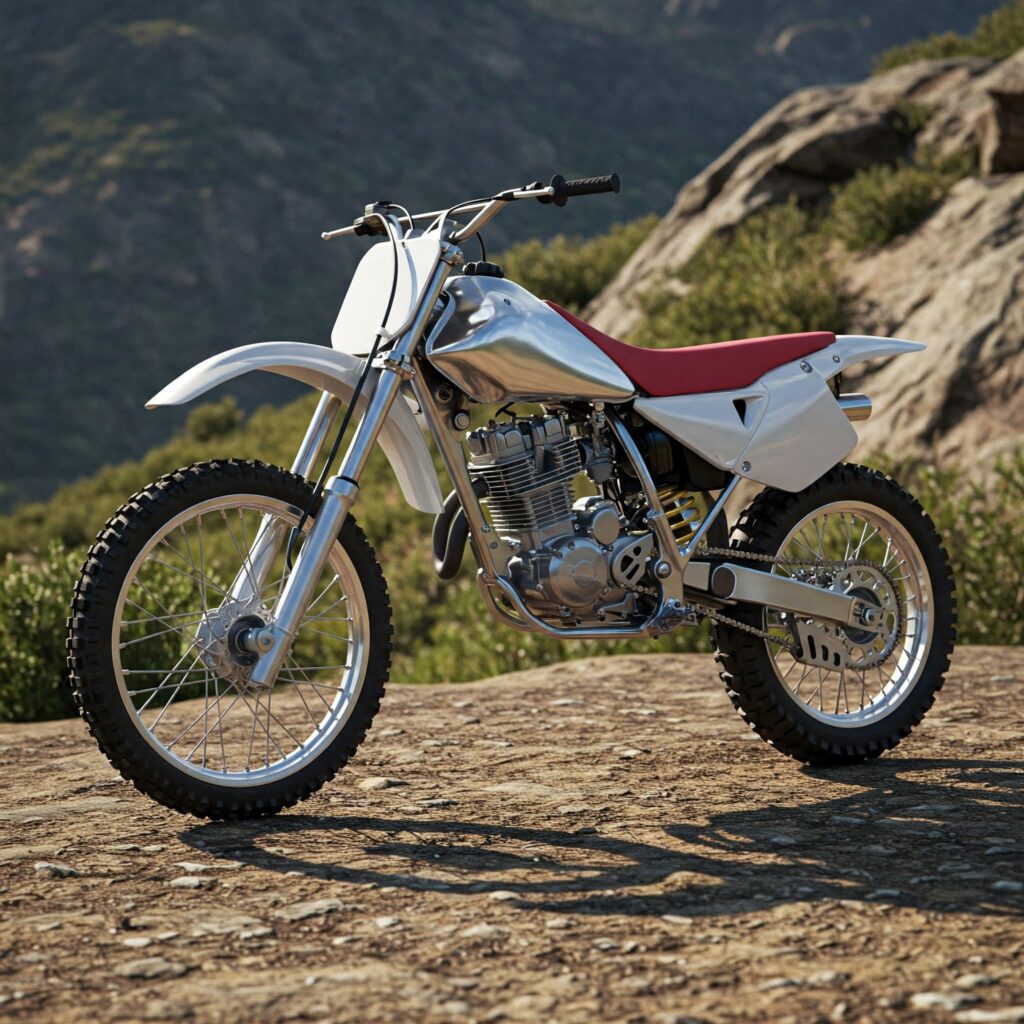 White Dirt Bike