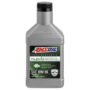 AMSOIL 0W-16 100% Synthetic Hybrid Motor Oil.