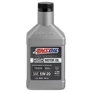 AMSOIL 5W-20 100% Synthetic High Mileage Motor Oil.