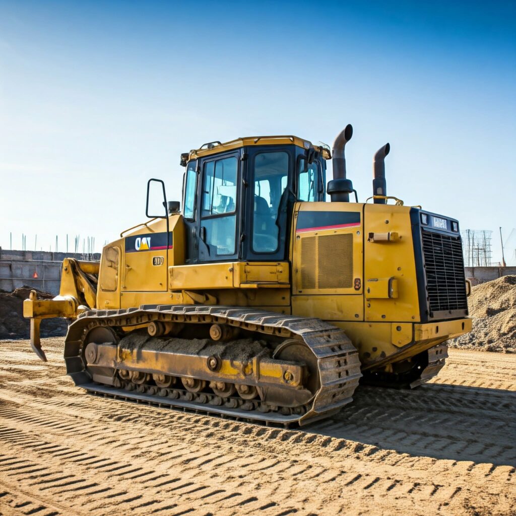 Cat Bulldozer Construction Site