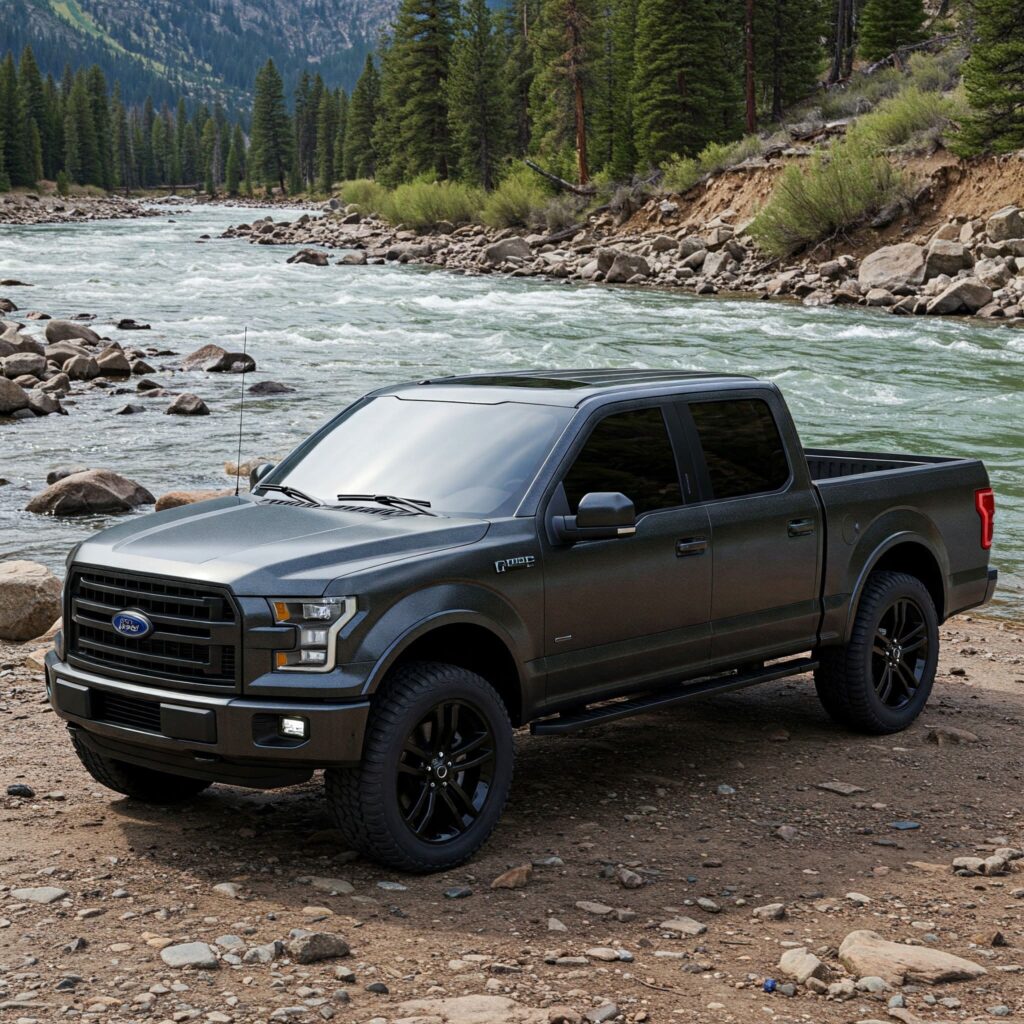 Gray Ford Pickup Truck