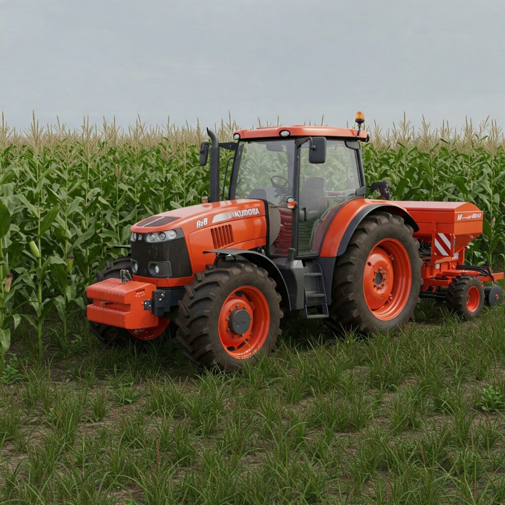 Kubota Tractor Cornfield