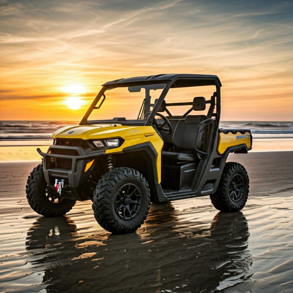 Yellow Can Am Defender