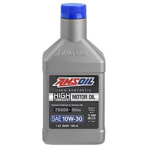 AMSOIL 10W-30 100% Synthetic High-Mileage Motor Oil.