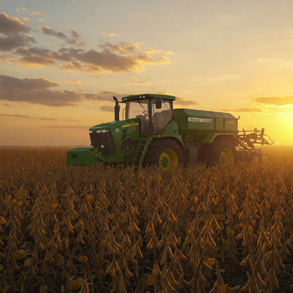 Green Farming Tractor