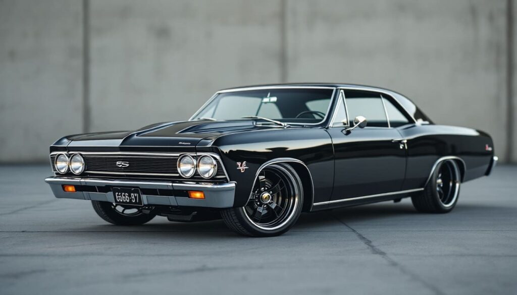 Black 1966 Chevelle Muscle Car