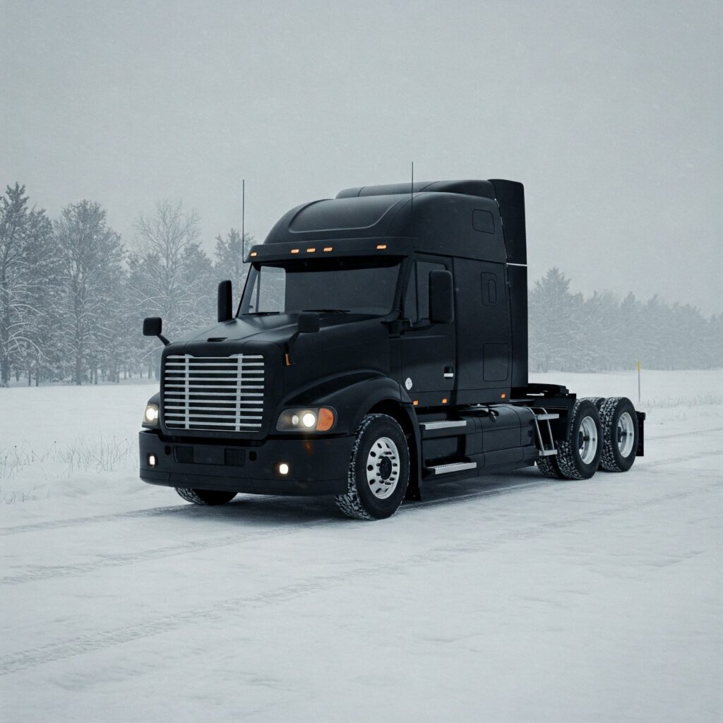 Black Semi Truck