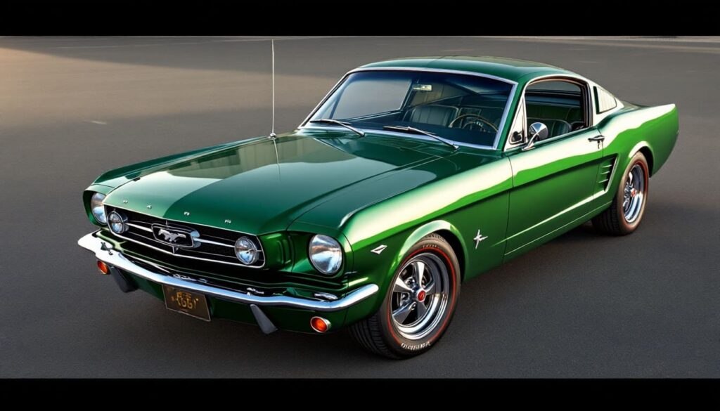 Green 1966 Ford Mustang