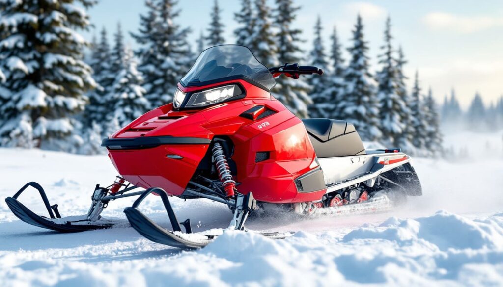 Red Snowmobile