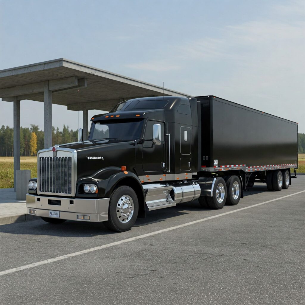 Black Kenworth Truck