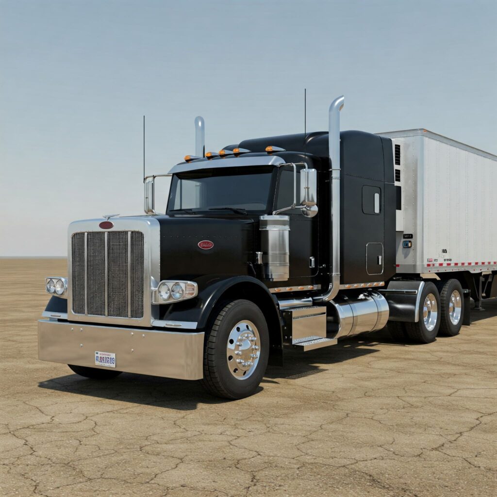 Black Peterbilt Truck