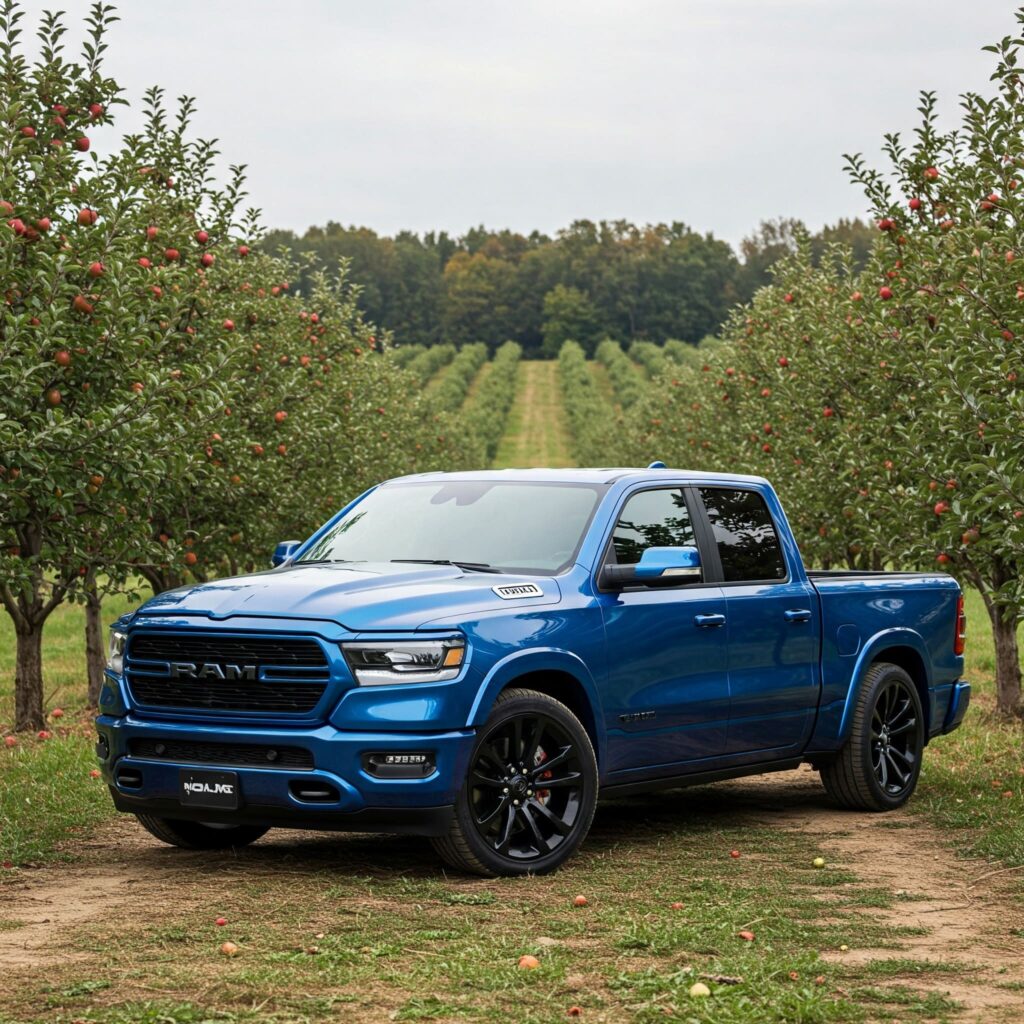 Blue Dodge Ram