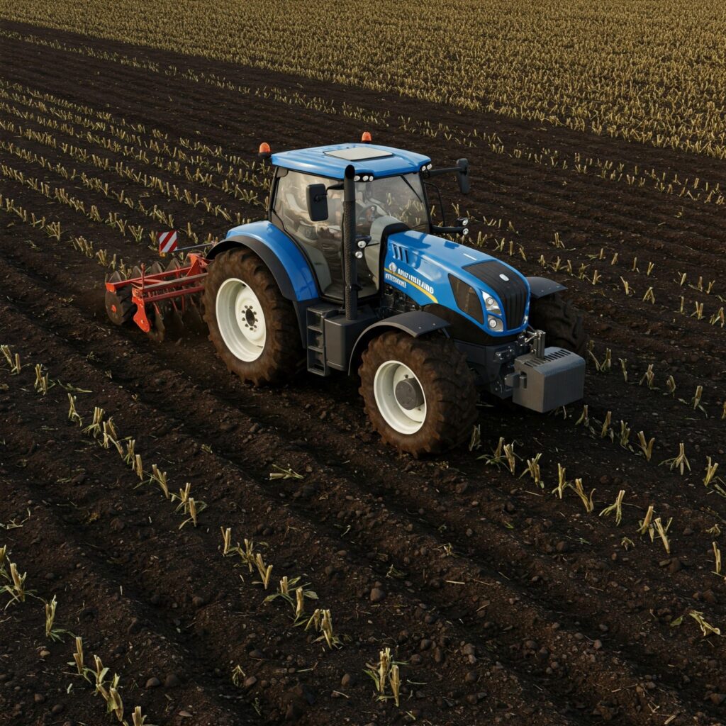 Blue Farm Tractor