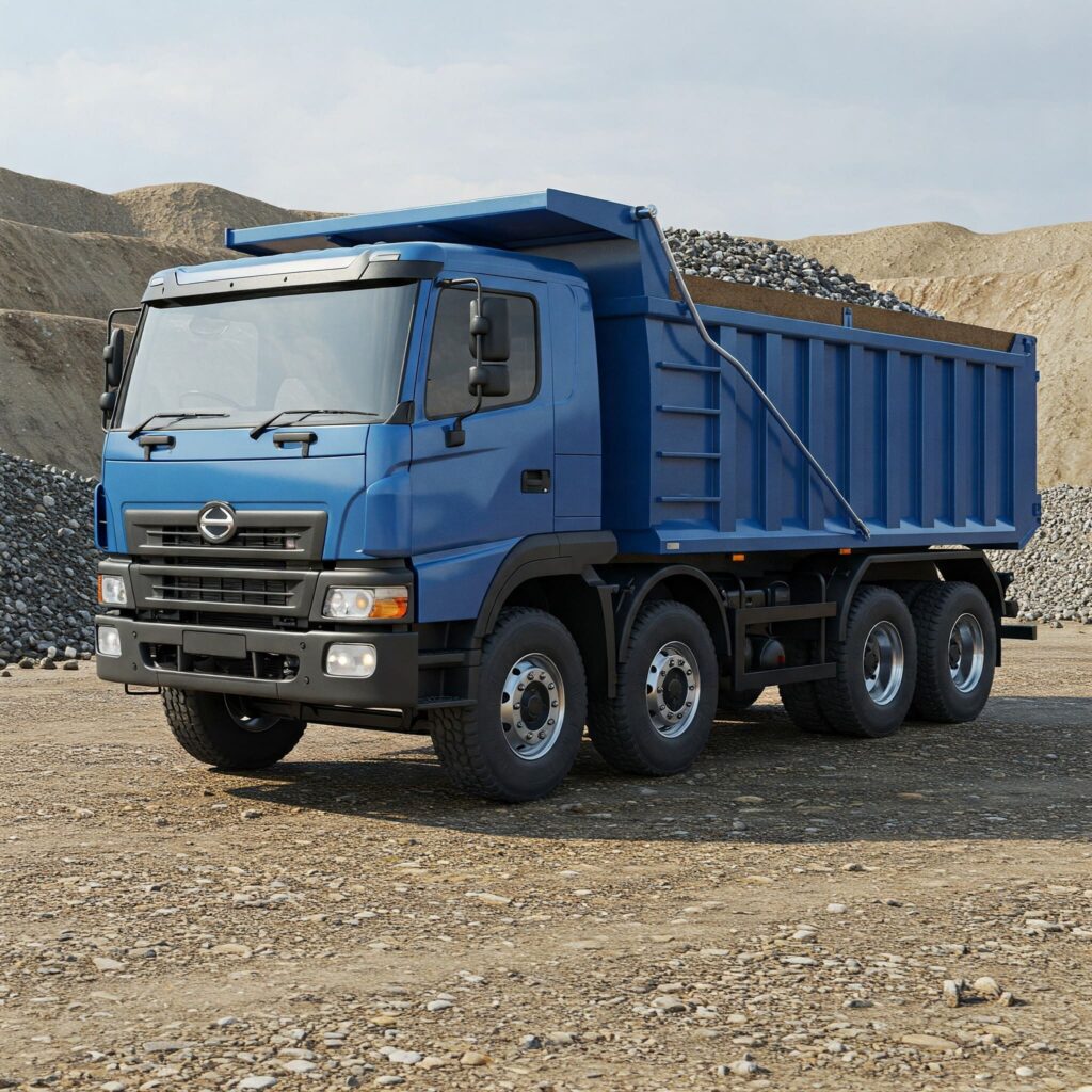 Blue Hino Truck