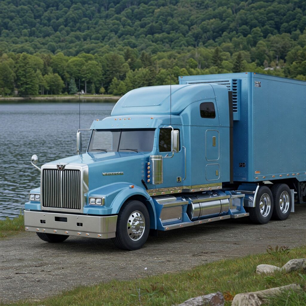 Blue Western Star Truck