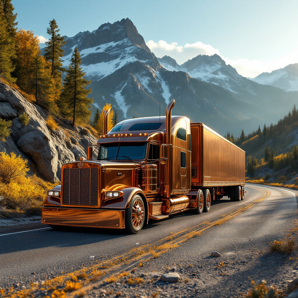 Copper Peterbilt 567