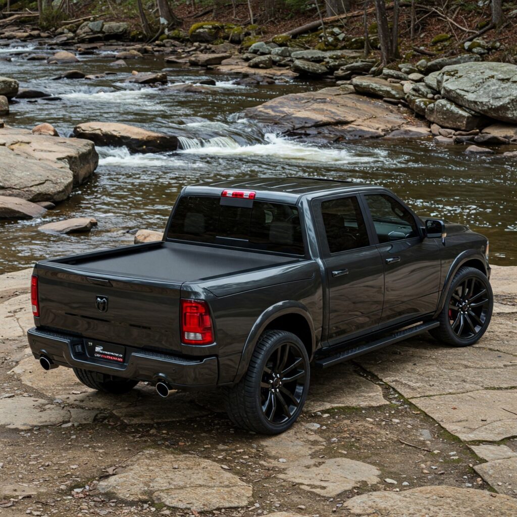 Dark Green Dodge Ram