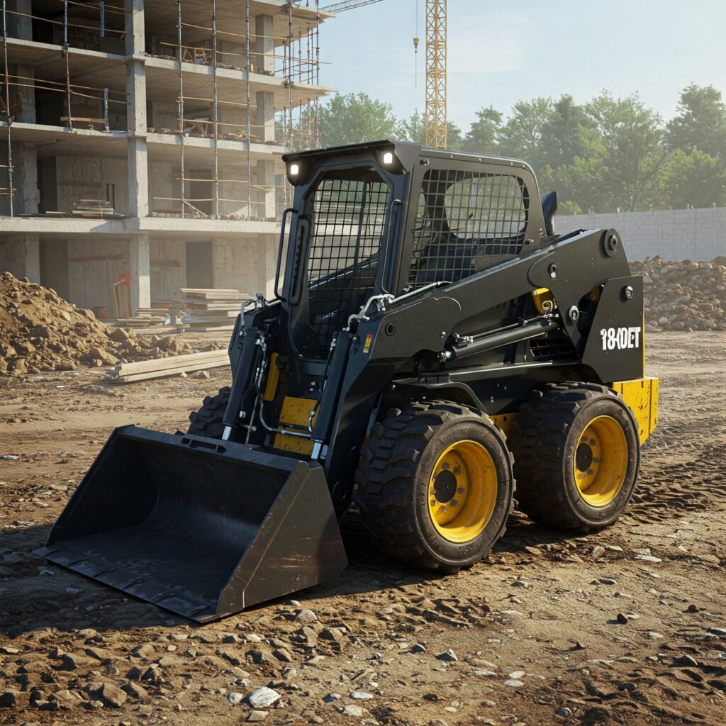 Dark Green New Holland Skid Steer