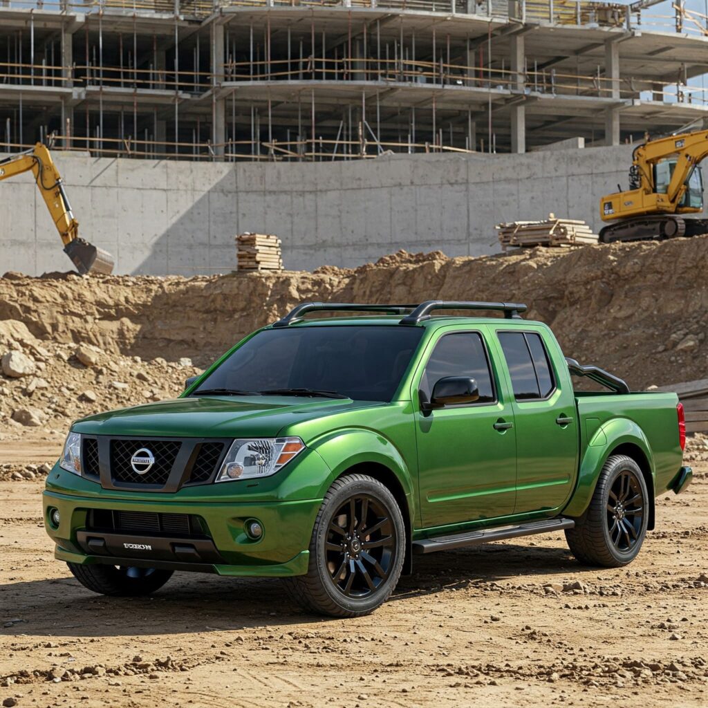 Green Nissan Frontier