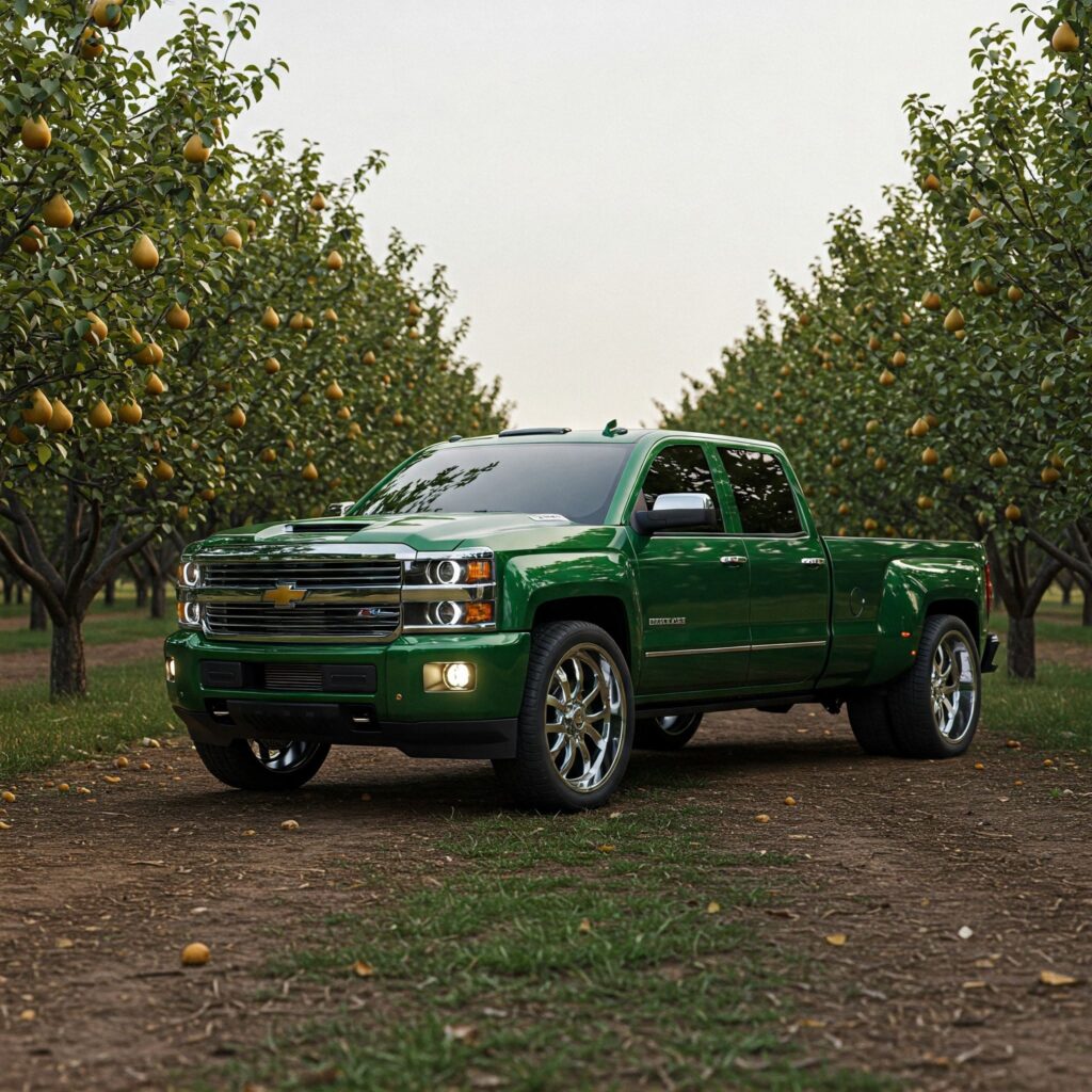 Green Silverado 3500