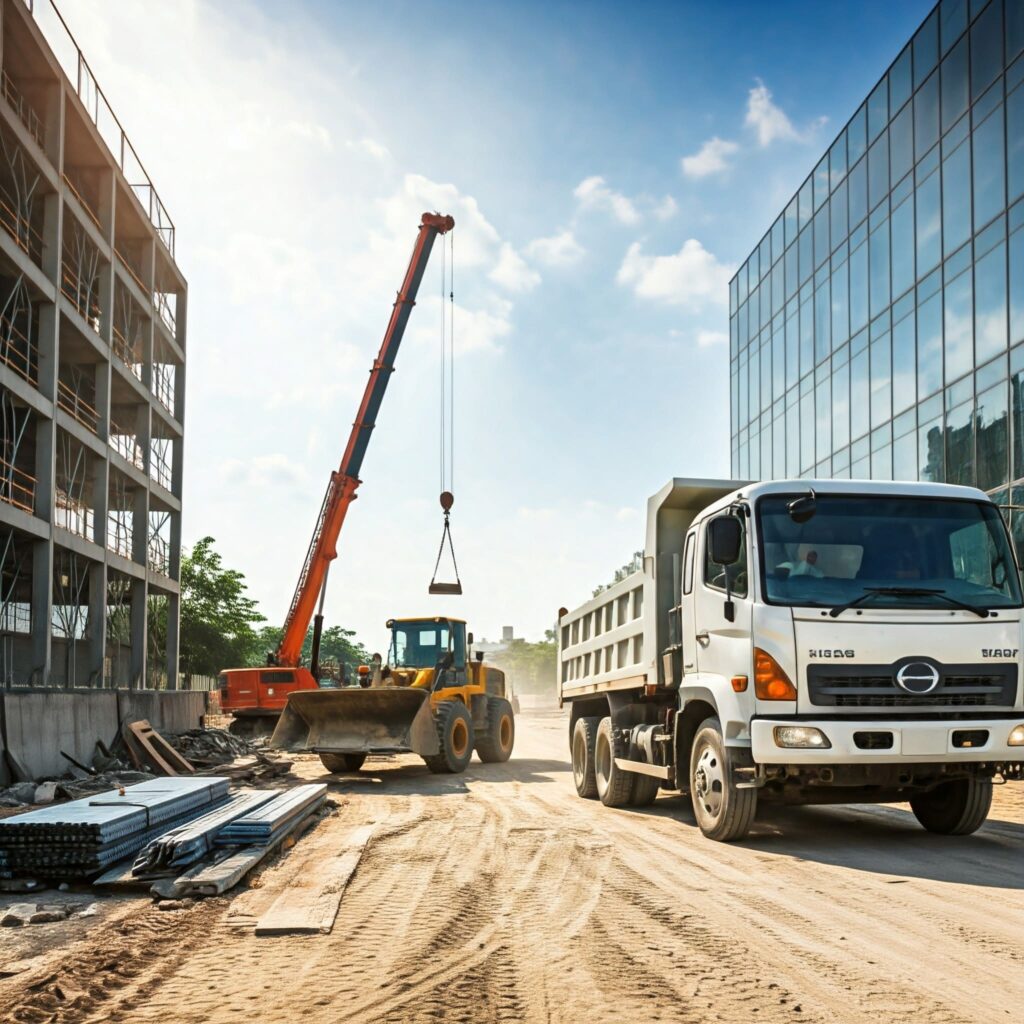 Hino Truck Construction Site