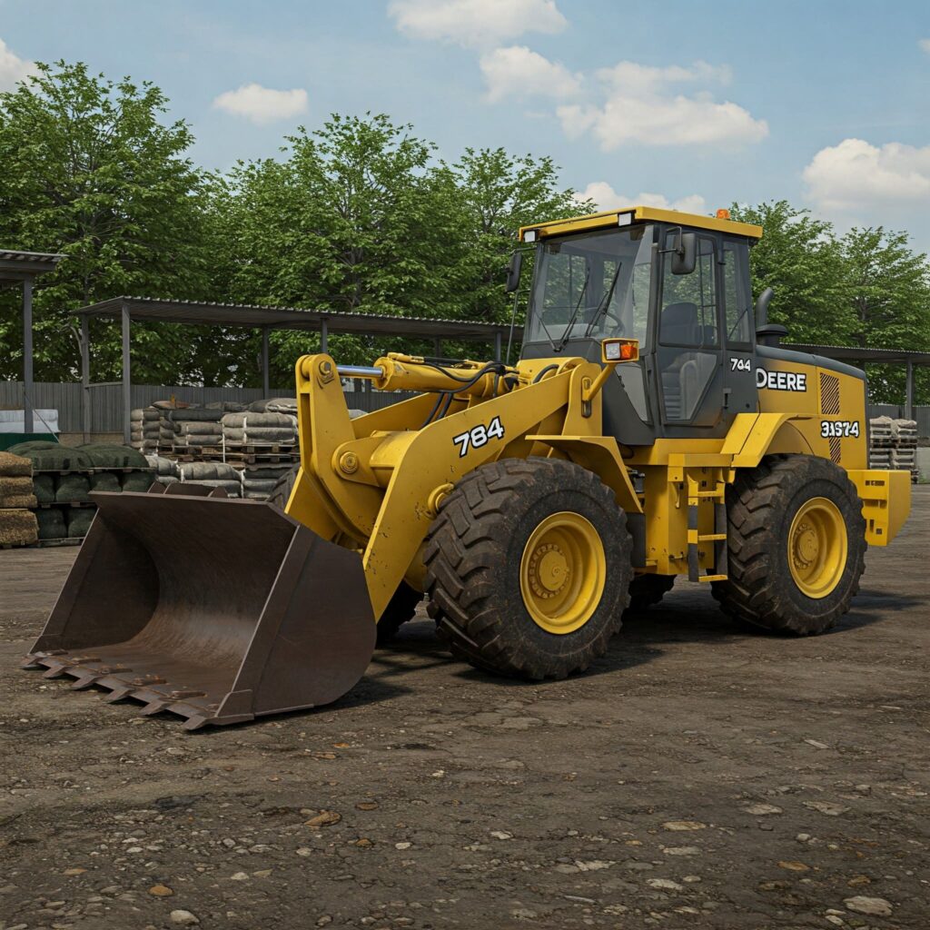 John Deere 744 Front Loader