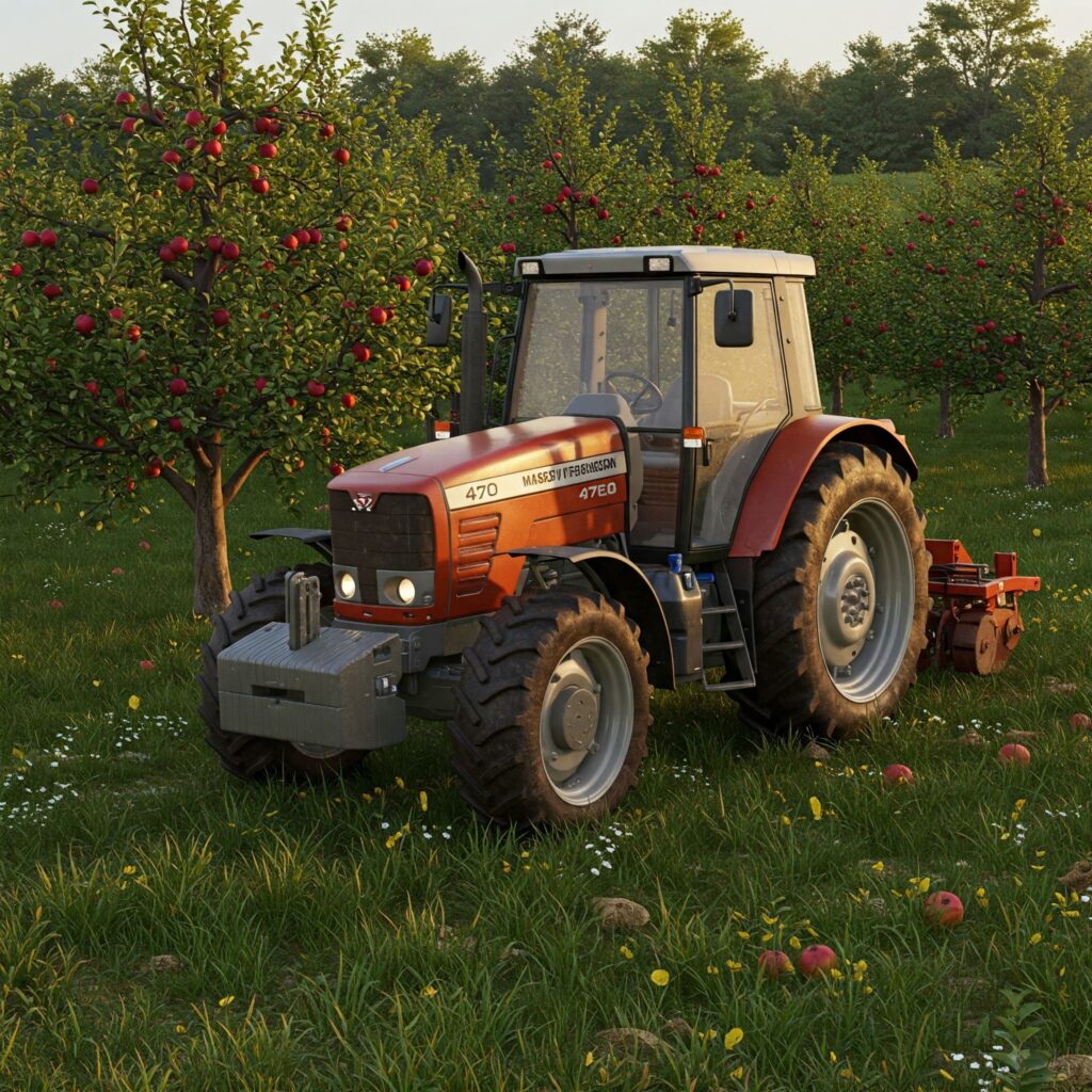 Massey Ferguson Tractor Apple Orchard