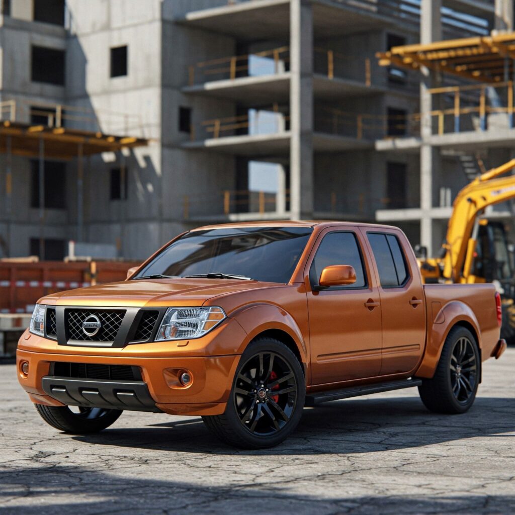 Orange Nissan Frontier