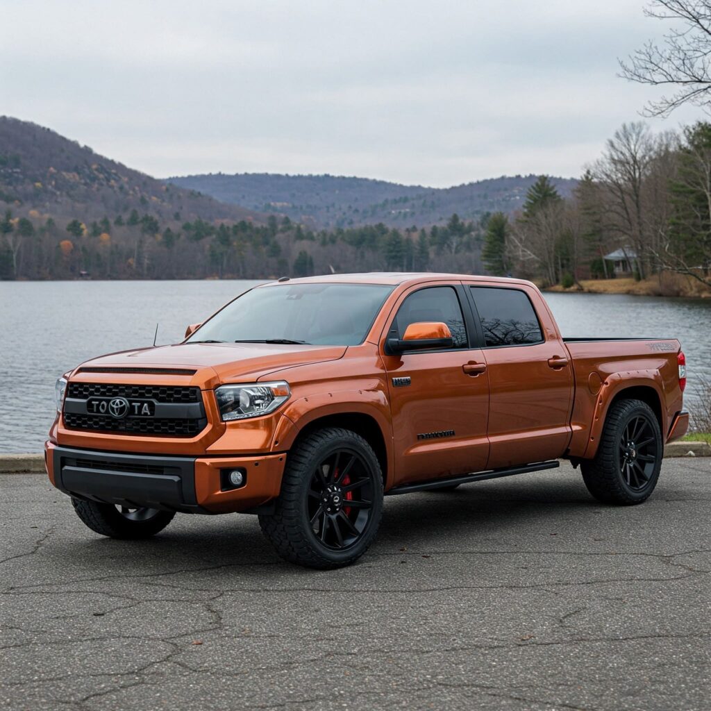 Orange Toyota Tundra