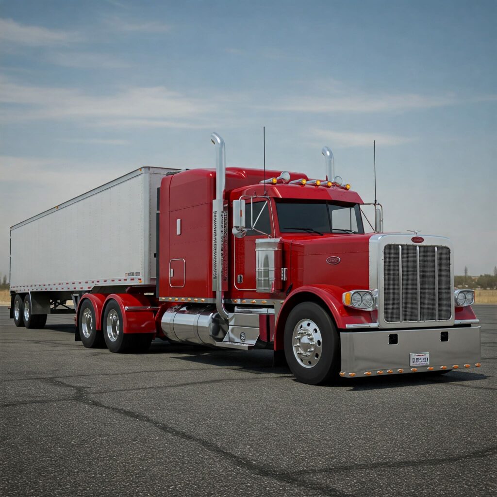 Red Peterbilt Truck