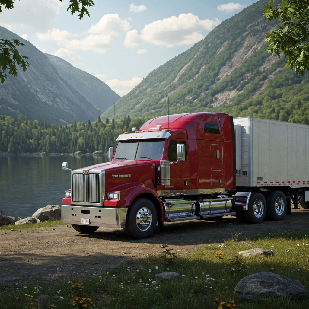 Red Western Star Truck