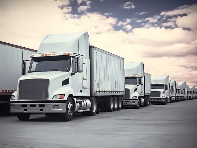 Featured image for "Maximizing Long-Haul Reliability: Engine Selection Tips for Your 2017 Western Star* 5700XE" blog post. Semi trucks.