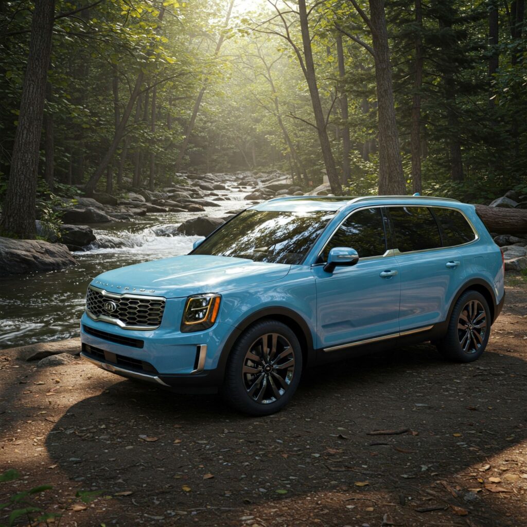 Teal Kia Telluride