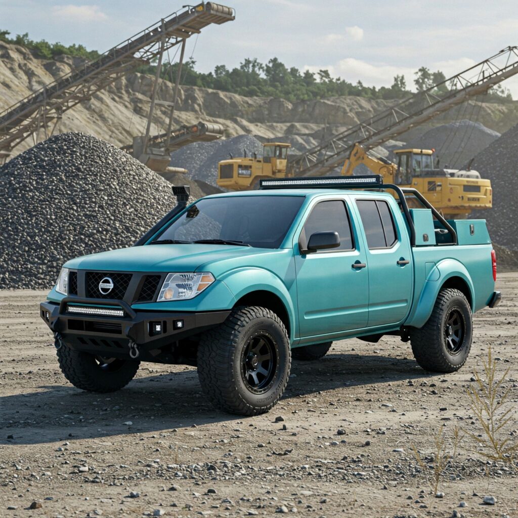 Teal Nissan Frontier