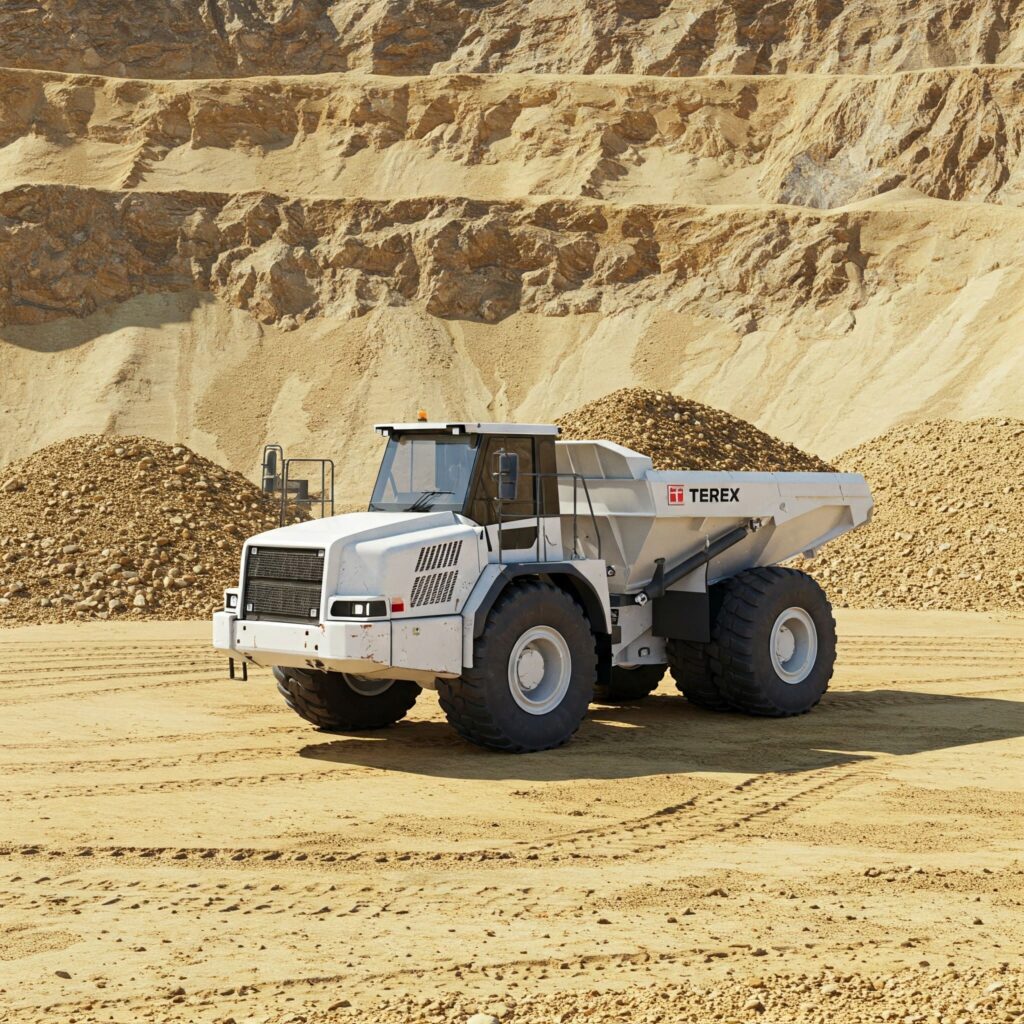 White Dump Truck