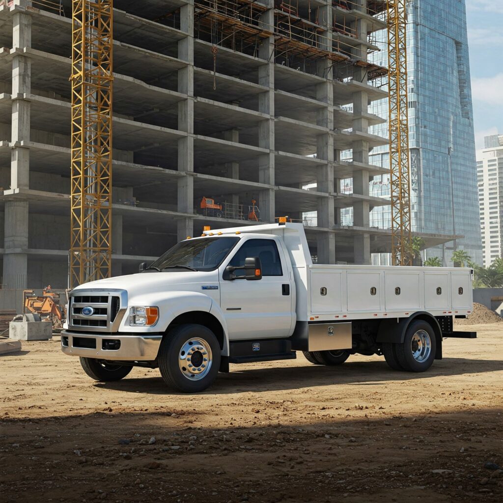 White Ford F650