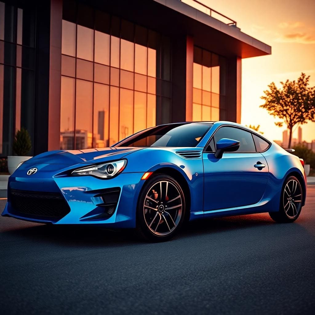 Blue Toyota 86