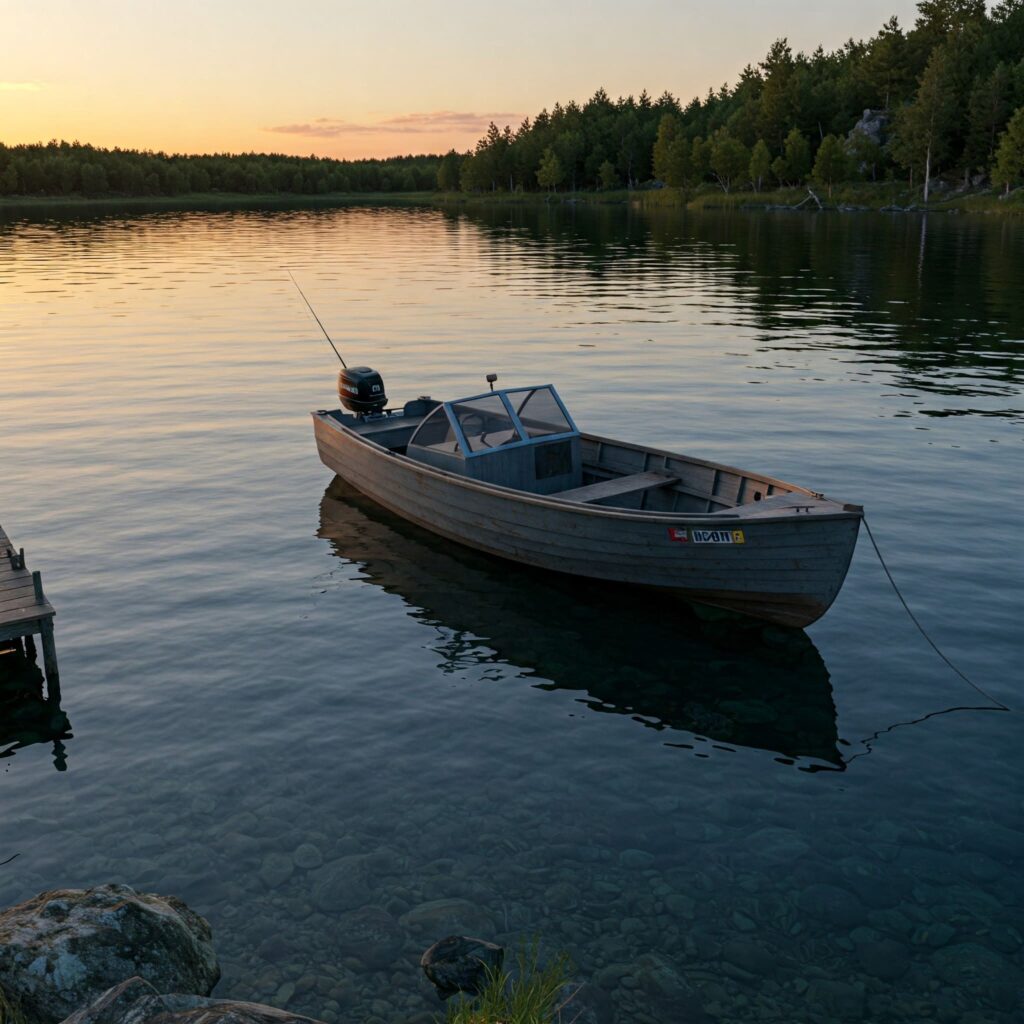 Fishing Boat Lake