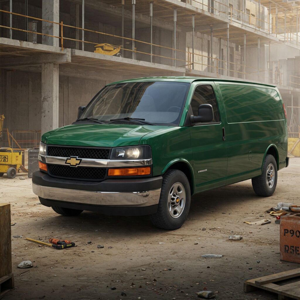 Green chevrolet express