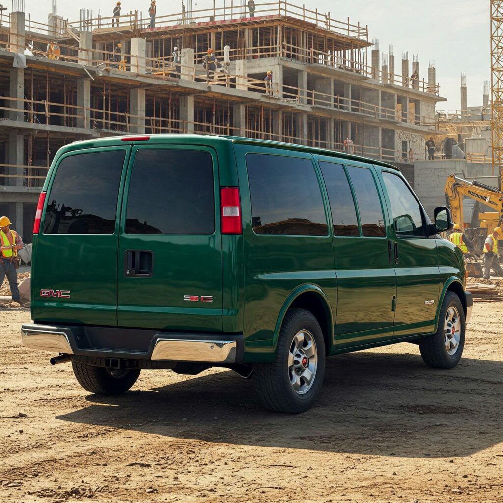 Green Gmc Van