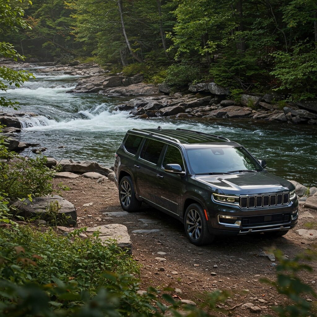 Green jeep wagoneer
