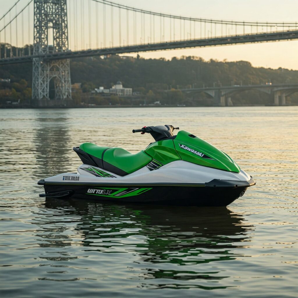 Green Kawasaki Jet Ski