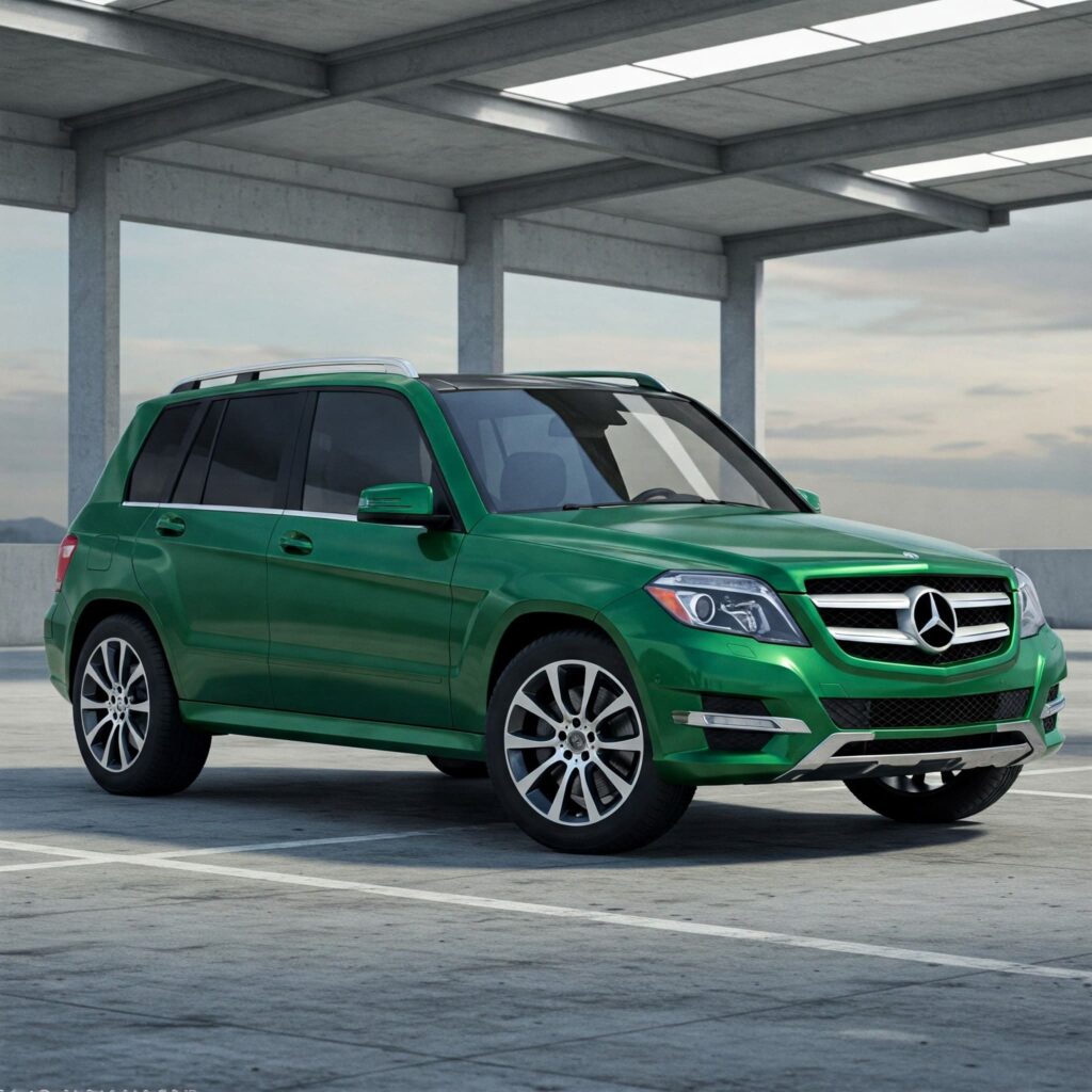 Green Mercedes Benz Suv