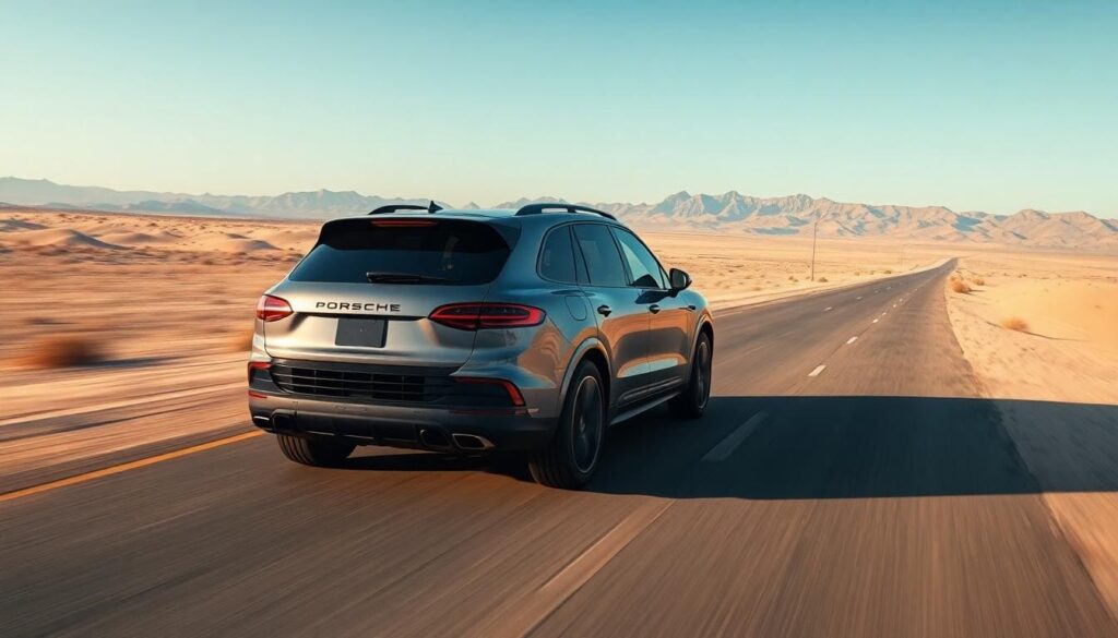 Porsche Cayenne Desert Highway